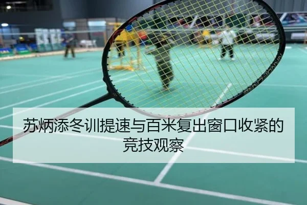 苏炳添冬训提速与百米复出窗口收紧的竞技观察